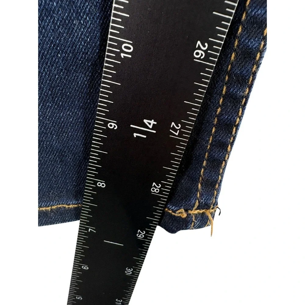 Hudson Skinny Jeans Womens 28 Blue Cotton Dark Wash‎ Flap Pockets Made in USA